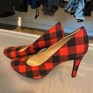 Kelly&Katie Buffalo Plaid Heels